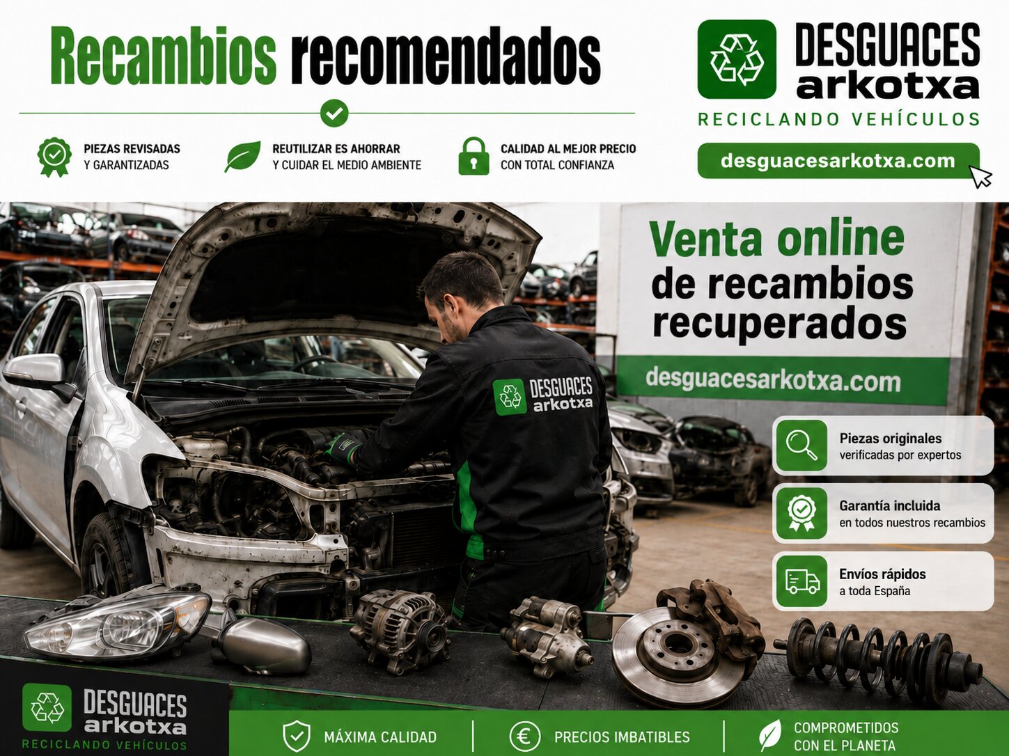 Recambios desguaces Arkotxa